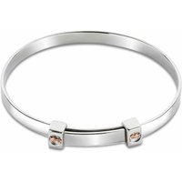 Clogau Insignia Sterling Silver Baby Bangle in Metallics | Size: 0-4 Years