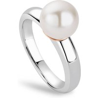 Clogau Women's Nature's Wonder Sterling Silver Beachcomber Ring with Pearl in Metallics | Size: R