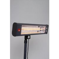 BHS Lighting 1800W Wall Rounded Rectangle Heater in Black