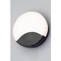 BHS Lighting Swona Round Outdoor Wall Light in Black