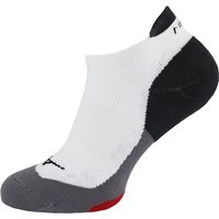 White Grey Race Low Running Socks
