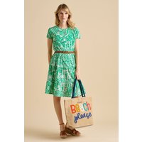 Brakeburn Women's Wildflower Knee Length Dress in Green | Size: 10