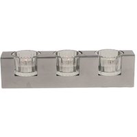 Straits Silver 3 Glass Cup Tealight Holder