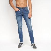 Tranfold Slim Fit Distressed Denim Jeans Mid 32R