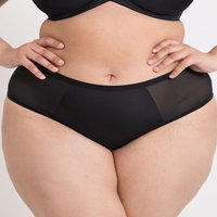 Curvy Kate Women's WonderFully Mid-Rise Short Brief Knickers in Black | Size: 10