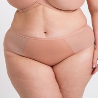 Curvy Kate Women's WonderFully Mid-Rise Short Brief Knickers in Beige | Size: 16
