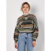 Space Dye Stripe Fluffy Jumper