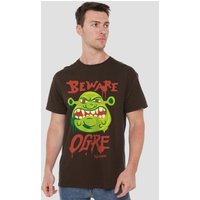 Beware Ogre Sign T Shirt Dark