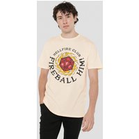 Hellfire Club Fireball Him T Shirt Natural