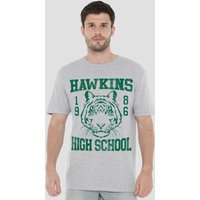 1986 Hawkins High School T Shirt Athletic Heather