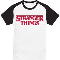Main Logo Raglan Short Sleeve Baseball Tee White Black