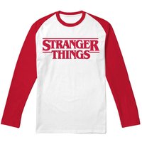 Main Logo Raglan Long Baseball Tee White Red