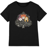 Disney Hocus Pocus Sanderson Sisters Gather Round Sisters Kids T-Shirt Black | Size: 7-8 Years
