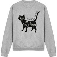 Hocus Pocus Thackery Binx Im Cat Person Sweatshirt Light Grey