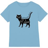 Disney Hocus Pocus Thackery Binx I'm A Cat Person kids t-shirt in Light Blue | Size: 5-6 Years