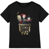 Disney Hocus Pocus Sanderson Sisters Cooking Up A Potion Kids T-Shirt Black | Size: 5-6 Years