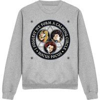 Hocus Pocus Form Calming Circle Sanderson Sisters Sweatshirt Light Grey