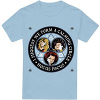 Hocus Pocus Form Calming Circle Sanderson Sisters T Shirt Light Blue