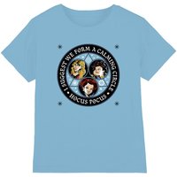 Disney Hocus Pocus Form A Calming Circle With The Sanderson Sisters kids t-shirt in Light Blue | Size: 12-13 Years