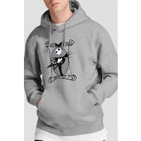 Jack Skellington Frame Hoodie Light Grey