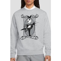 Jack Skellington Frame Sweatshirt Light Grey