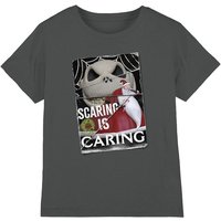 The Nightmare Before Christmas Scaring Is Caring Kids T-Shirt Charcoal | Size: 3-4 Years