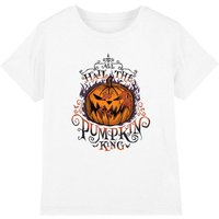 The Nightmare Before Christmas Hail The Pumpkin King Kids T-Shirt White | Size: 7-8 Years