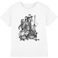 The Nightmare Before Christmas Jack Sally Monster Draw Kids T-Shirt White | Size: 12-13 Years