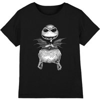 The Nightmare Before Christmas Jack Pumpkin Sketch Kids T-Shirt Black | Size: 7-8 Years