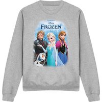 Poster Elsa Anna Kristoff & Olaf Sweatshirt Light Grey