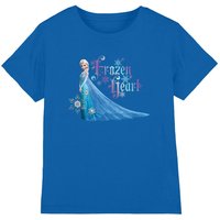Disney Frozen Elsa Has A Frozen Heart kids t-shirt in Royal | Size: 5-6 Years