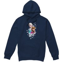 Elsa & Anna Snowflake Portrait Hoodie