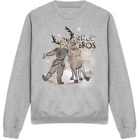 Snow Bros Kristoff & Sven Sweatshirt Light Grey