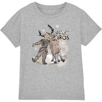 Frozen Snow Bros With Kristoff & Sven Kids T-Shirt Light Grey | Size: 12-13 Years