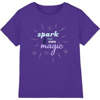 Disney Frozen Spark Your Own Magic Elsa Silhouette kids t-shirt in Purple | Size: 5-6 Years