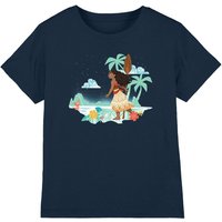 Disney Moana Flat Island kids t-shirt in Navy | Size: 7-8 Years