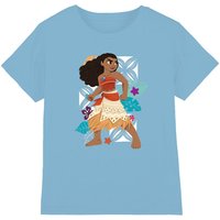 Disney Moana Ready for Adventure kids t-shirt in Light Blue | Size: 7-8 Years
