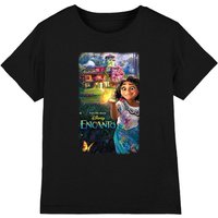 Encanto Girl's Movie Poster T-Shirt Black | Size: 3-4 Years