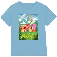 Disney Encanto Magic Awaits You...Casa de Los Madrigal Poster kids t-shirt in Light Blue | Size: 5-6 Years