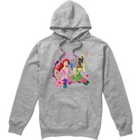 Ariel & Tiana Friends Are Magic Hoodie Light Grey
