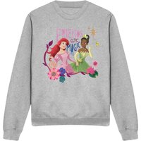 Ariel & Tiana Friends Are Magic Sweatshirt Light Grey