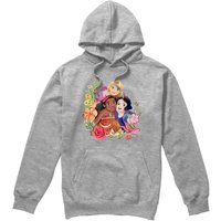 Bouquet Rapunzel Moana & Snow White Hoodie Light Grey