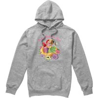 Besties Shine Ariel Rapunzel Tiana Hoodie Light Grey