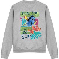 Finding Nemo Fun Sea Surf Sweatshirt Light Grey