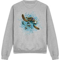 Finding Nemo Crush Ride Wave Sweatshirt Light Grey