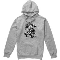 Belle Dance Black White Hoodie Light Grey