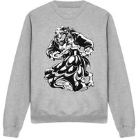 Belle Dance Black White Sweatshirt Light Grey