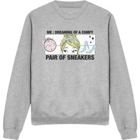 Dreaming Comfy Sneakers Sweatshirt Light Grey