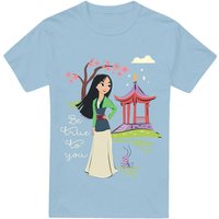 Mulan Be True To You T Shirt Light Blue