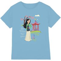 Disney Mulan Be True to You kids t-shirt in Light Blue | Size: 12-13 Years